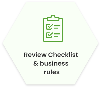 Review checklist and business rules